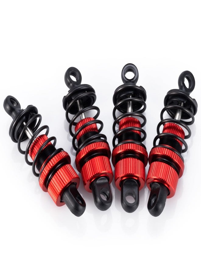 MORFUM Aluminum RC Front & Rear Oil Filled Shock Absorber 50mm/52mm Adjustable Damper Set Compatible with Tamiya M03 M04 M05 M06 1:10 On Road Car Upgrades Replace Parts (Red, 52mm) - Image 5